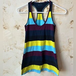 Lululemon Like New Racerback Top Blue, Burgundy, Yellow Women’s 4